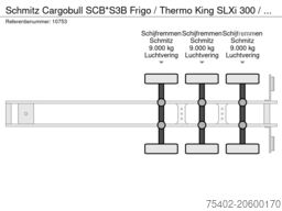 Schmitz Cargobull SCB*S3B Frigo / Thermo King SLXi 300 / 4876 Die...