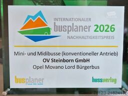 Opel Movano Bürgerbus Lagerfahrzeug Stock
