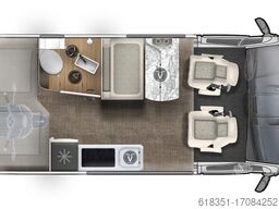 EURA MOBIL VAN 635 HB, Automatik, 140 PS, Hubbett, Alufelgen