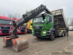 MAN TGS 26.360 Dreiseitenkipper + Hiab X-HIDUO 188