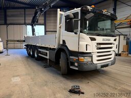 Scania P380 8X4 + CRANE HIAB 244 E-7 - PLATFORM 7m00 -...