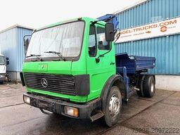 Mercedes-Benz 1617 C 4x2 KIPPER WITH CRANE (6-CILINDER ENGINE...