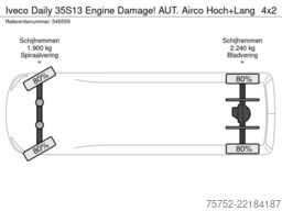 Iveco Daily 35S13 Engine Damage! AUT. Airco Hoch+Lang