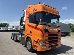SCANIA R650 V8, 6X2, E6, LEDER, PENZ-CRANE 15Z - HOLZLADEKRAN