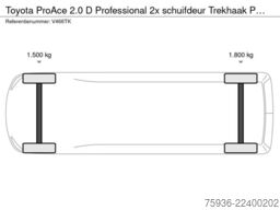 Toyota ProAce 2.0 D Professional 2x schuifdeur Trekhaa...