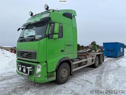 Volvo FH 6x2 hook truck with a 20T Hiab hook