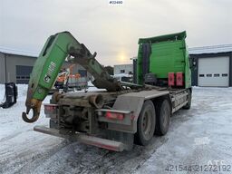 Volvo FH 6x2 hook truck with a 20T Hiab hook