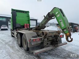 Volvo FH 6x2 hook truck with a 20T Hiab hook