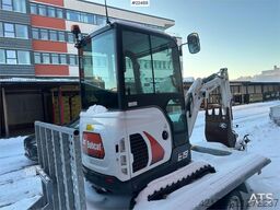 Bobcat E19 mini excavator w/ trailer, digging bucket, san