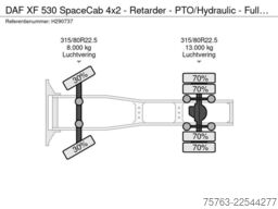 DAF XF 530 SpaceCab 4x2 - Retarder - PTO/Hydraulic ...