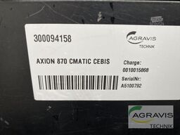 Claas AXION 870 CMATIC CEBIS