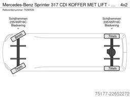 Mercedes-Benz Sprinter 317 CDI KOFFER MET LIFT - AUTOMAAT