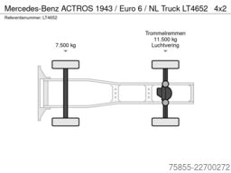 Mercedes-Benz ACTROS 1943 / Euro 6 / NL Truck