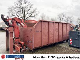  Abrollcontainer mit Kran, HMF 1144 K1 TS, 21m³