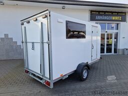 ANHÄNGERWIRTZ Heckrampe Fenster Seitentür 360x180x190c