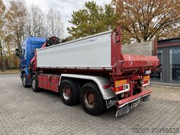 Scania R580 8X4 Kipper Kran HIAB 244-5