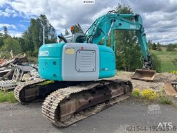 Kobelco SK235SR Tracked excavator w/ Rototilt and bucket.