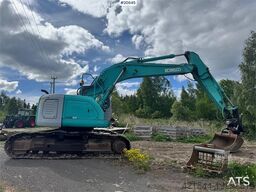 Kobelco SK235SR Tracked excavator w/ Rototilt and bucket.