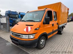 Camion bâché IVECO 35C12 Pritsche+Plane/DoKa 6-Sitze/AHK3000 Kg