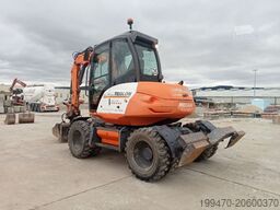 Mecalac 9MWR with 3 excavator buckets