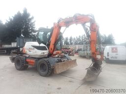 Mecalac 9MWR with 3 excavator buckets