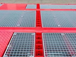  Wiese Stufensattel Tieflader mit Kran Fassi F545
