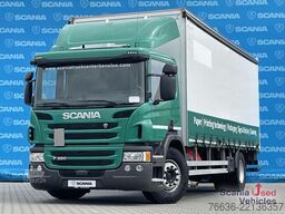 Autocarro con pianale e telone Scania P 320 DB4x2MNB RETARDER FULL AIR 2T TAIL LIFT ACC