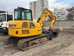 Komatsu PC80MR-5E0 with 3 excavator buckets
