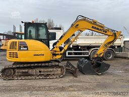 Komatsu PC80MR-5E0 with 3 excavator buckets