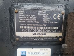 Yanmar VIO 57-6A with 3 excavator buckets