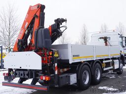 Mercedes-Benz Arocs 2633 flatbed truck / Crane FASSI