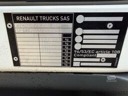 Renault D 12 LOW P4X2  210E6 / GESLOTEN BAK MET LAADKLE...
