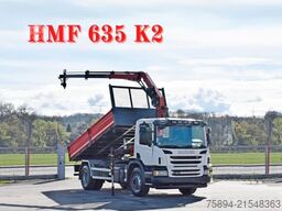 SCANIA P 250* Kipper 4,75m * HMF 635 K2 + FUNK * TOP