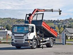 SCANIA P 250* Kipper 4,75m * HMF 635 K2 + FUNK * TOP