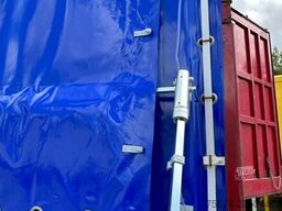 Krone BDF-System, 7.450 mm lang, neue ROLLFIXPLANE in RAL 5002 Ultramarinblau,