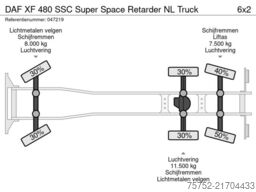 DAF XF 480 SSC Super Space Retarder NL Truck