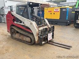 Takeuchi TL130 with forks and loader bucket