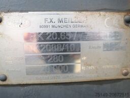 MERCEDES-BENZ 2641 Actros 6x4, Meiller RK20.65, 3 Pedale,Blatt