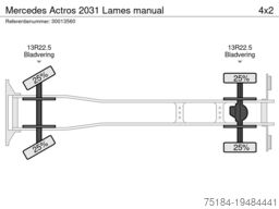 Mercedes Actros 2031 Lames  manual