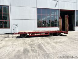 t3 3 Achs Tiefladeranhänger mit gerader Ladefläche