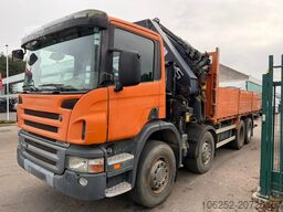 Scania P420 8X4 PRITSCHE + (25m) KRAN HIAB 422 E-5 HIP...