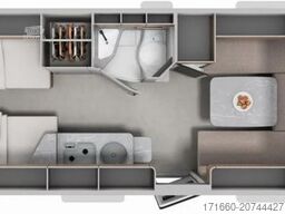 HYMER/ERIBA Eriba Novaline 495 Lulea Leaf, Truma Combi-4 E