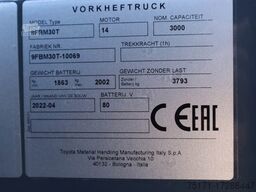 Toyota 9FBM30T Valid inspection, *Guarantee! Electric, 47