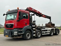 MAN TGS 41.400 8X4 WIDESPREAD!!HMF 22TM KRAAN/HAAK!...