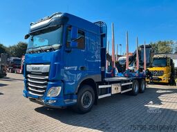 Autocarro forestale DAF XF 530 Plattform Kesla Kran Typ 2112 +Kabine