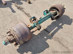 ROR trailer axle  double tires  drum brakes