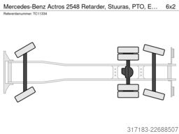 Mercedes-Benz Actros 2548 Retarder, Stuuras, PTO, Euro 6