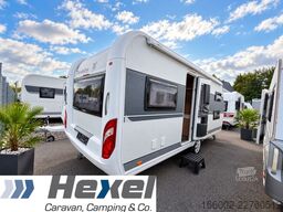 HOBBY De Luxe 515 UHK Hubbett hinten, Etagenbetten