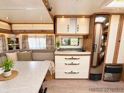 HOBBY De Luxe 515 UHK Hubbett hinten, Etagenbetten