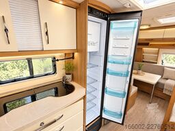 HOBBY De Luxe 515 UHK Hubbett hinten, Etagenbetten